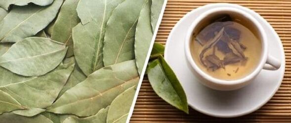 Treatment Arthrosis with a laurel leaf