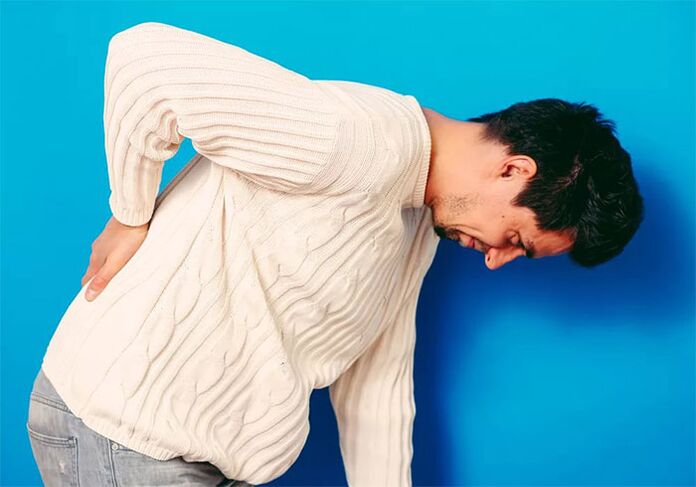 severe pain in the lower back